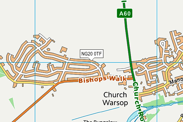 NG20 0TF map - OS VectorMap District (Ordnance Survey)