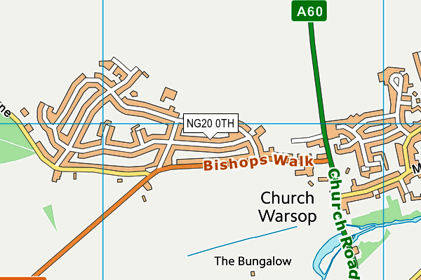 NG20 0TH map - OS VectorMap District (Ordnance Survey)