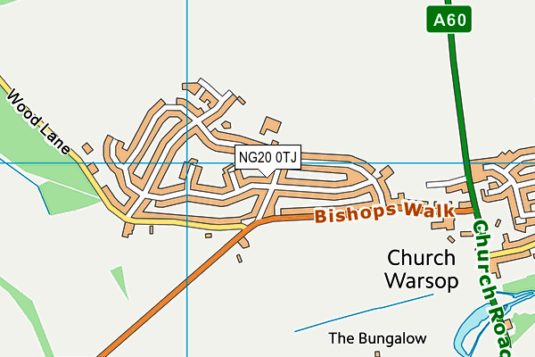 NG20 0TJ map - OS VectorMap District (Ordnance Survey)