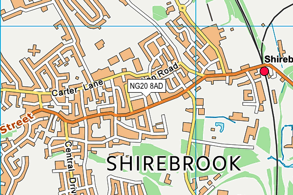 Map of SHIREBROOK BARBER LTD at district scale