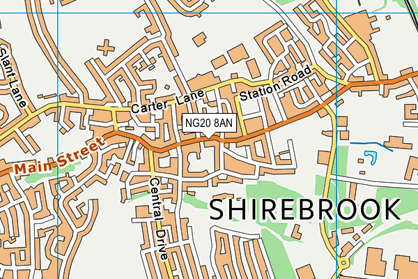 NG20 8AN map - OS VectorMap District (Ordnance Survey)