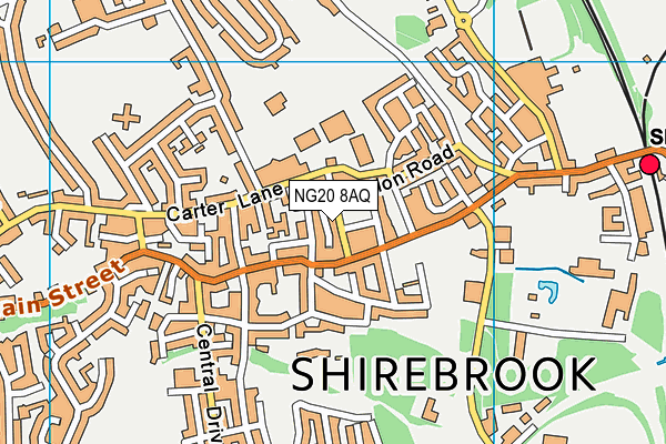 NG20 8AQ map - OS VectorMap District (Ordnance Survey)