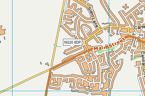NG20 8DP map - OS VectorMap District (Ordnance Survey)