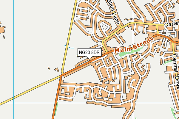 NG20 8DR map - OS VectorMap District (Ordnance Survey)