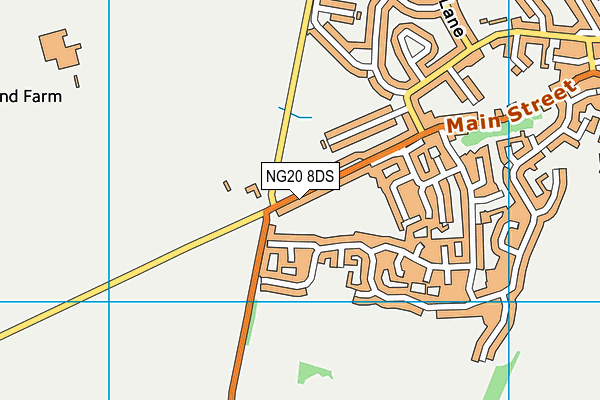 NG20 8DS map - OS VectorMap District (Ordnance Survey)