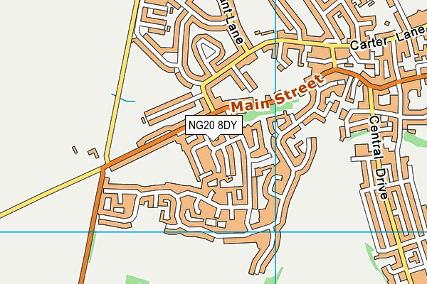 NG20 8DY map - OS VectorMap District (Ordnance Survey)
