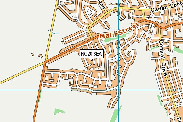 NG20 8EA map - OS VectorMap District (Ordnance Survey)