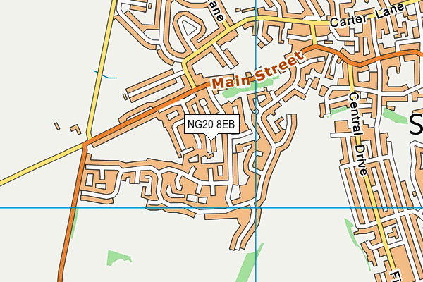 NG20 8EB map - OS VectorMap District (Ordnance Survey)