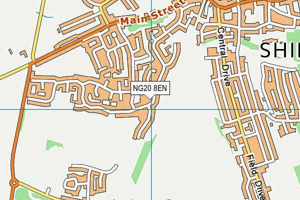 NG20 8EN map - OS VectorMap District (Ordnance Survey)