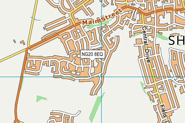 NG20 8EQ map - OS VectorMap District (Ordnance Survey)