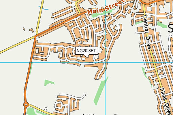 NG20 8ET map - OS VectorMap District (Ordnance Survey)