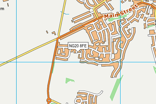 NG20 8FE map - OS VectorMap District (Ordnance Survey)