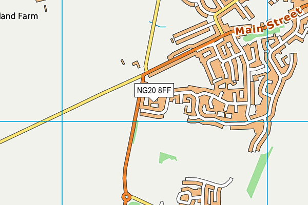 NG20 8FF map - OS VectorMap District (Ordnance Survey)
