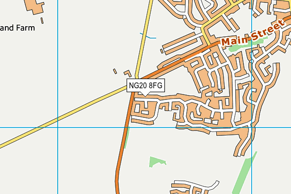 NG20 8FG map - OS VectorMap District (Ordnance Survey)