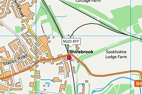 NG20 8FP map - OS VectorMap District (Ordnance Survey)