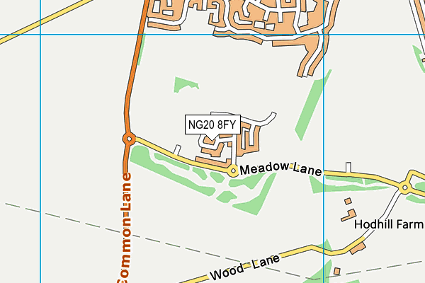 NG20 8FY map - OS VectorMap District (Ordnance Survey)