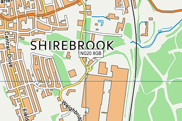 NG20 8GB map - OS VectorMap District (Ordnance Survey)