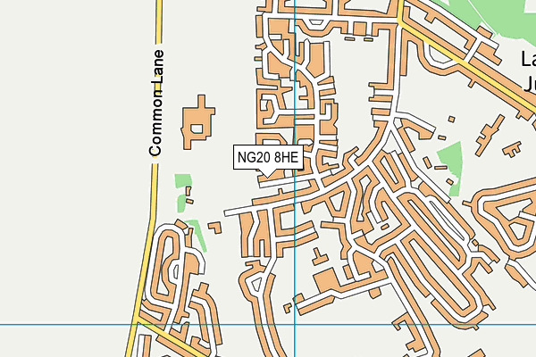 NG20 8HE map - OS VectorMap District (Ordnance Survey)