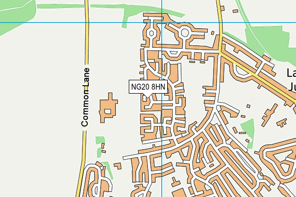NG20 8HN map - OS VectorMap District (Ordnance Survey)