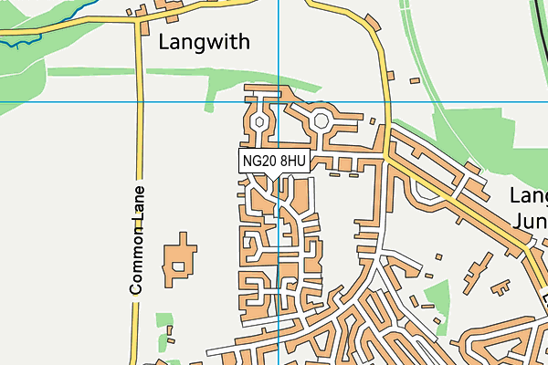 NG20 8HU map - OS VectorMap District (Ordnance Survey)