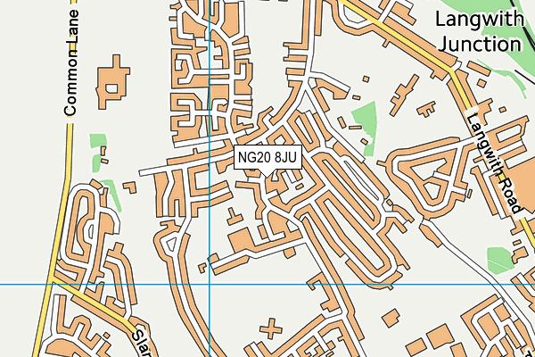 NG20 8JU map - OS VectorMap District (Ordnance Survey)