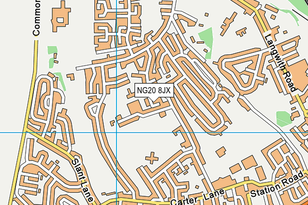 The Park Infant & Nursery School map (NG20 8JX) - OS VectorMap District (Ordnance Survey)