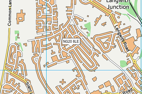 NG20 8LE map - OS VectorMap District (Ordnance Survey)