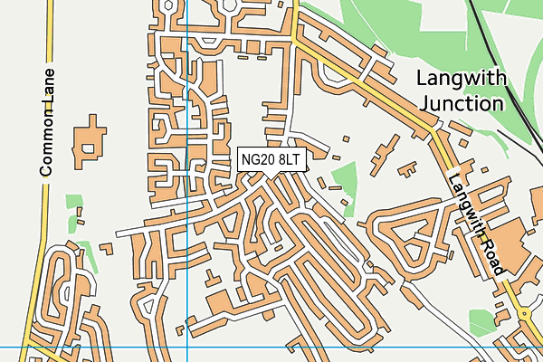 NG20 8LT map - OS VectorMap District (Ordnance Survey)