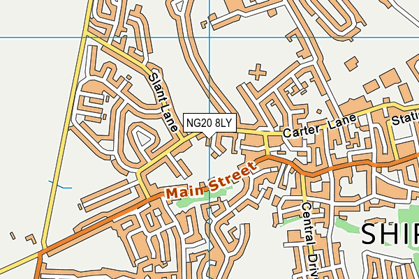 NG20 8LY map - OS VectorMap District (Ordnance Survey)