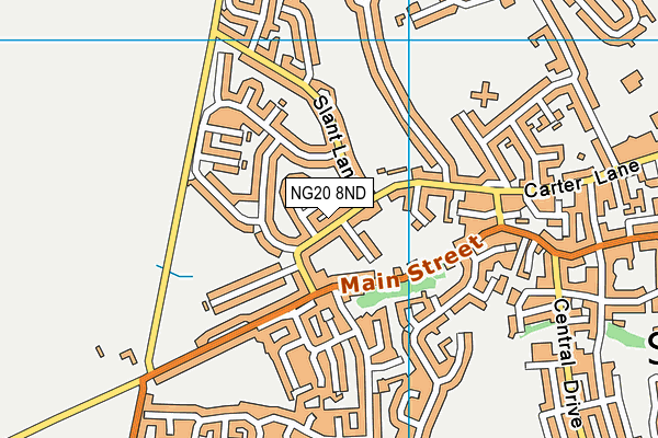 NG20 8ND map - OS VectorMap District (Ordnance Survey)