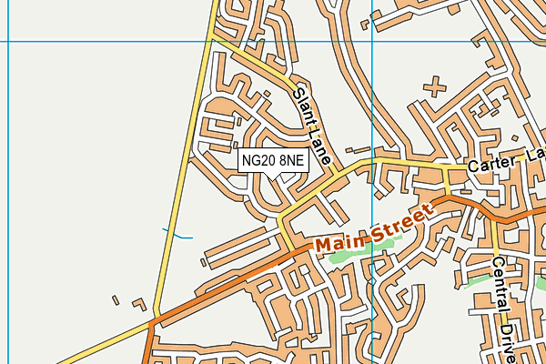NG20 8NE map - OS VectorMap District (Ordnance Survey)