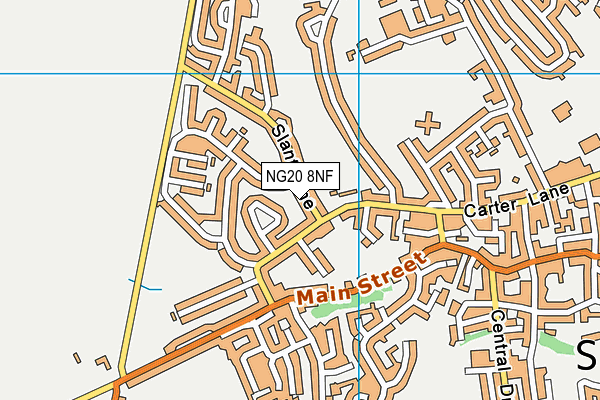 NG20 8NF map - OS VectorMap District (Ordnance Survey)