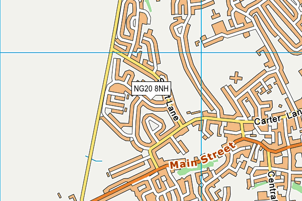 NG20 8NH map - OS VectorMap District (Ordnance Survey)