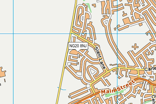 NG20 8NJ map - OS VectorMap District (Ordnance Survey)
