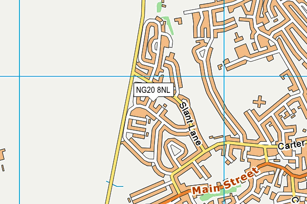 NG20 8NL map - OS VectorMap District (Ordnance Survey)