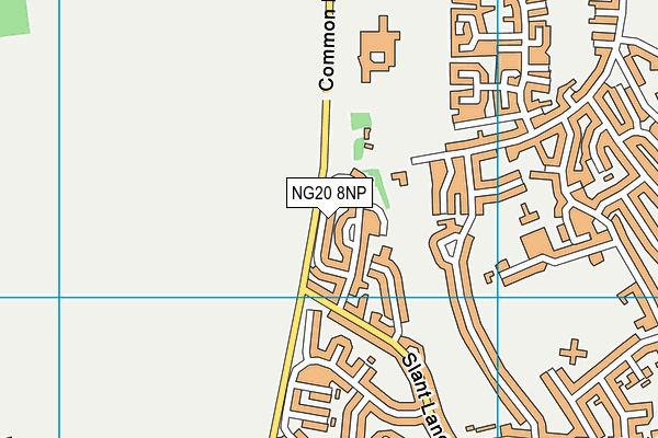 NG20 8NP map - OS VectorMap District (Ordnance Survey)