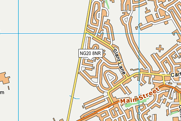 NG20 8NR map - OS VectorMap District (Ordnance Survey)