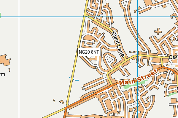 NG20 8NT map - OS VectorMap District (Ordnance Survey)