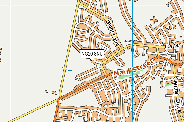 NG20 8NU map - OS VectorMap District (Ordnance Survey)