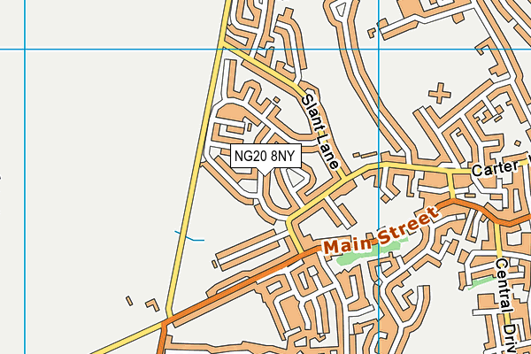 NG20 8NY map - OS VectorMap District (Ordnance Survey)