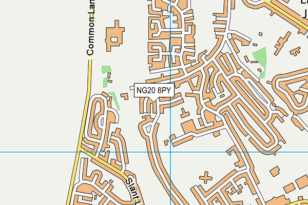 NG20 8PY map - OS VectorMap District (Ordnance Survey)