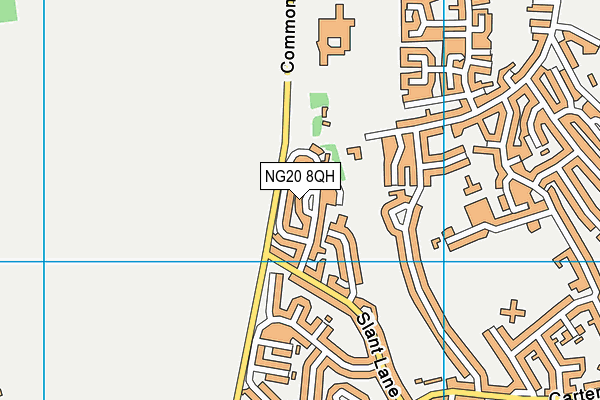 NG20 8QH map - OS VectorMap District (Ordnance Survey)