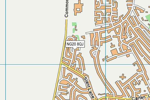 NG20 8QJ map - OS VectorMap District (Ordnance Survey)