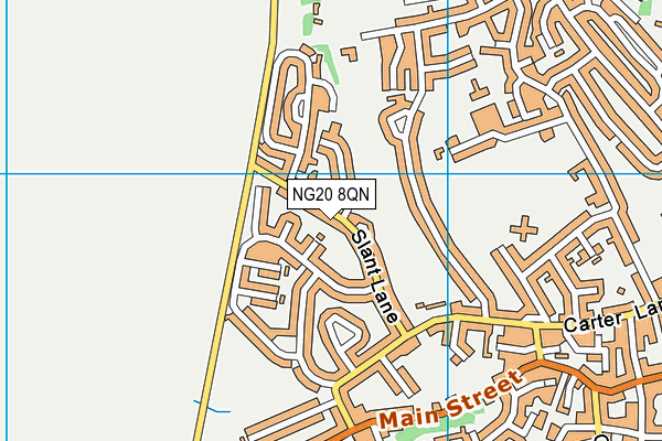NG20 8QN map - OS VectorMap District (Ordnance Survey)