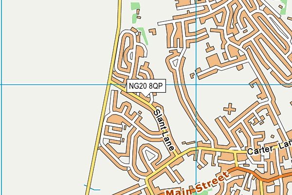 NG20 8QP map - OS VectorMap District (Ordnance Survey)