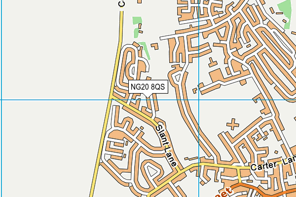 NG20 8QS map - OS VectorMap District (Ordnance Survey)