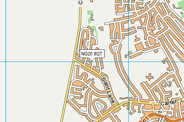 NG20 8QT map - OS VectorMap District (Ordnance Survey)