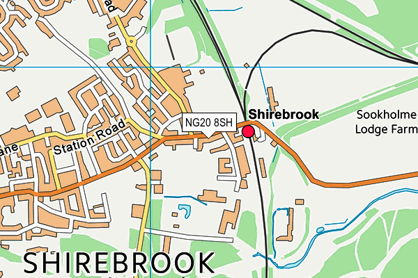 NG20 8SH map - OS VectorMap District (Ordnance Survey)