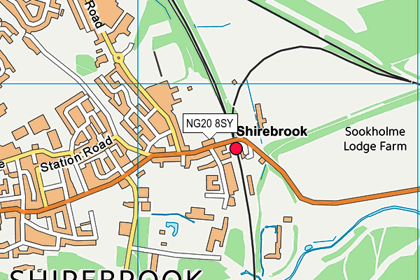 NG20 8SY map - OS VectorMap District (Ordnance Survey)