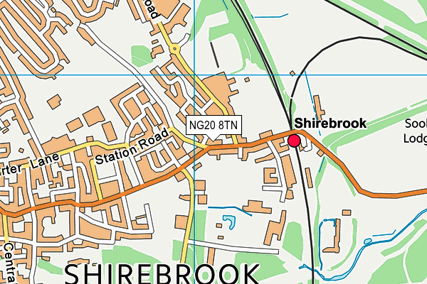 NG20 8TN map - OS VectorMap District (Ordnance Survey)